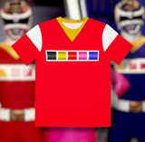 Megaranger Red Tee (Full Print) Super Sentai T Shirt Custom Graphic Art Cosplay Shirts Power Rangers Retro Vintage 90s