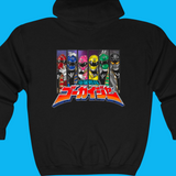 Gokaiger Full Zip Hoodie Custom Graphic Art Cosplay Shirts Rangers Retro Vintage 90s