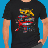 Sentai Blasters Tee Super Sentai T Shirt Custom Graphic Art Cosplay Shirts  Retro Vintage 90s