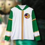 Dairanger Green Hoodie (Full Print) Lightweight, Breathable, workout, pull over, fitness Hoodie Super Sentai Custom
