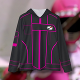 Overdrive Pink Ranger Hoodie (Full Print) Lightweight, Breathable, workout, pull over, fitness Hoodie (Full Print) Super Sentai Custom