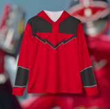 TimeFire Hoodie (Full Print) Lightweight, Breathable, workout, pull over, fitness Hoodie Super Sentai Custom