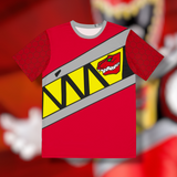 Kyoryuger Red Tee (Full Print) Super Sentai T Shirt Custom Graphic Art Cosplay Shirts Power Rangers Retro Vintage 90s