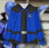 Lupinranger Lupin Blue Hoodie (Full Print) Super Sentai Custom Lightweight, Breathable, Workout, Pull over, Fitness, Retro