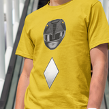 Black Helmet Tee Custom Graphic Art Cosplay Shirts Rangers Retro Vintage 90s