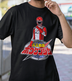 Super Sentai Inspired Boukenger T shirt featuring Red ranger and logo