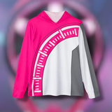 Boonboomger Pink Hoodie (Full Print) Lightweight, Breathable, workout, pull over, fitness Hoodie Super Sentai Custom
