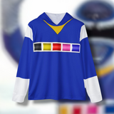 Megaranger blue Hoodie (Full Print) Super Sentai Lightweight, Breathable, workout, pull over, fitness Hoodie Super Sentai Custom