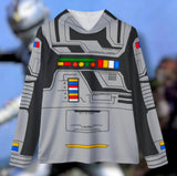 Space Sheriff Gavin Hoodie (Full Print) Super Sentai Custom Lightweight, Breathable, Workout, Pull over, Fitness, Retro