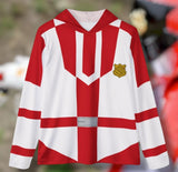 Patranger Patrin 1gao Red Hoodie (Full Print) Super Sentai Custom Lightweight, Breathable, Workout, Pull over, Fitness, Retro