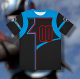 DekaMaster Tee (Full Print) Super Sentai T Shirt Custom Graphic Art Cosplay Shirts SPD Retro Vintage 90s