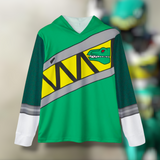 Kyoryuger Green Hoodie (Full Print)Lightweight, Breathable, workout, pull over, fitness Hoodie Super Sentai Custom