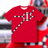 Toqger Red Tee (Full Print) Super Sentai T Shirt Custom Graphic Art Cosplay Shirts Power Rangers Retro Vintage 90s