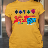 JAKQ Tee Custom Graphic Art Cosplay Shirts Rangers Retro Vintage 90s